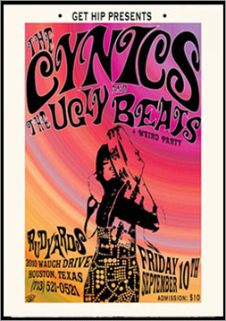 The Cynics Gig Poster , Design by Sophie Lo